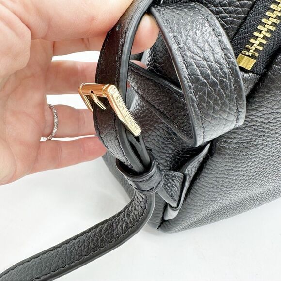 Michael Kors Erin‎ Medium Leather Backpack Black Pebbled Leather - Picture 10 of 13